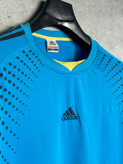 Adidas Sports Wear Blue Round Neck - XXL