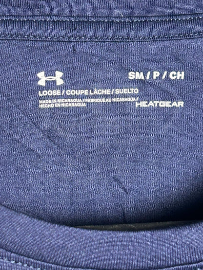 Under Armour Heat Gear Loose Blue With Big Logo Hustle City - Small