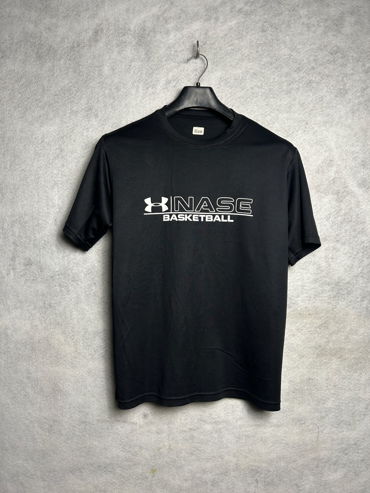 Under Armour Nase Basketball Big Logo Round Neck Black - Large