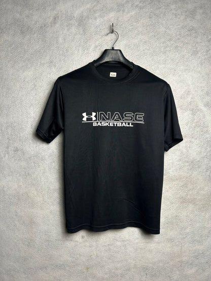 Under Armour Nase Basketball Big Logo Round Neck Black - Large
