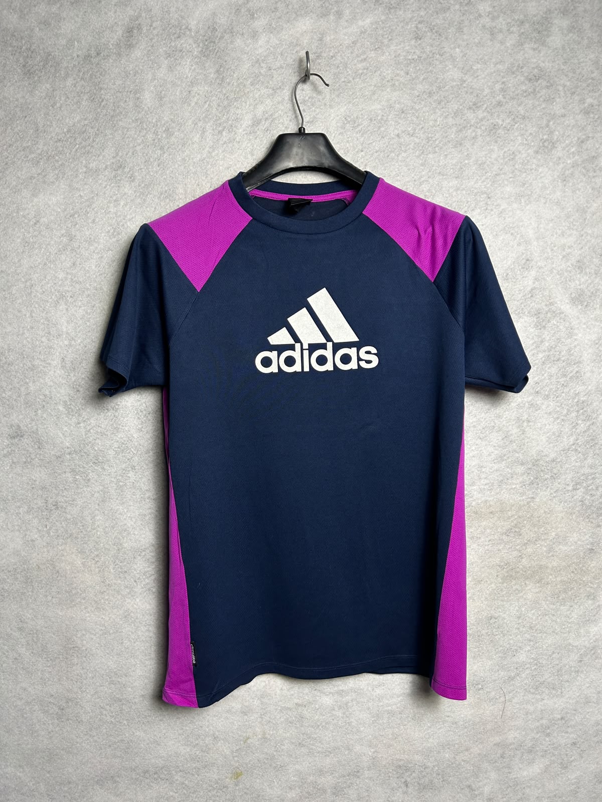 Adidas Big Logo Black Round Neck - Large