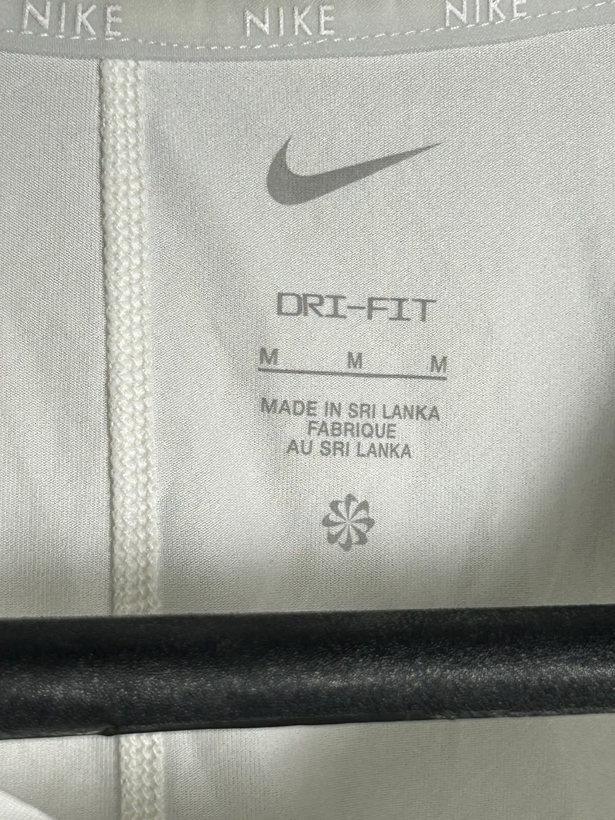 Nike White Dri Fit Training Top - Medium