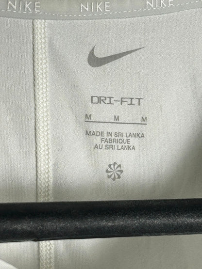 Nike White Dri Fit Training Top - Medium
