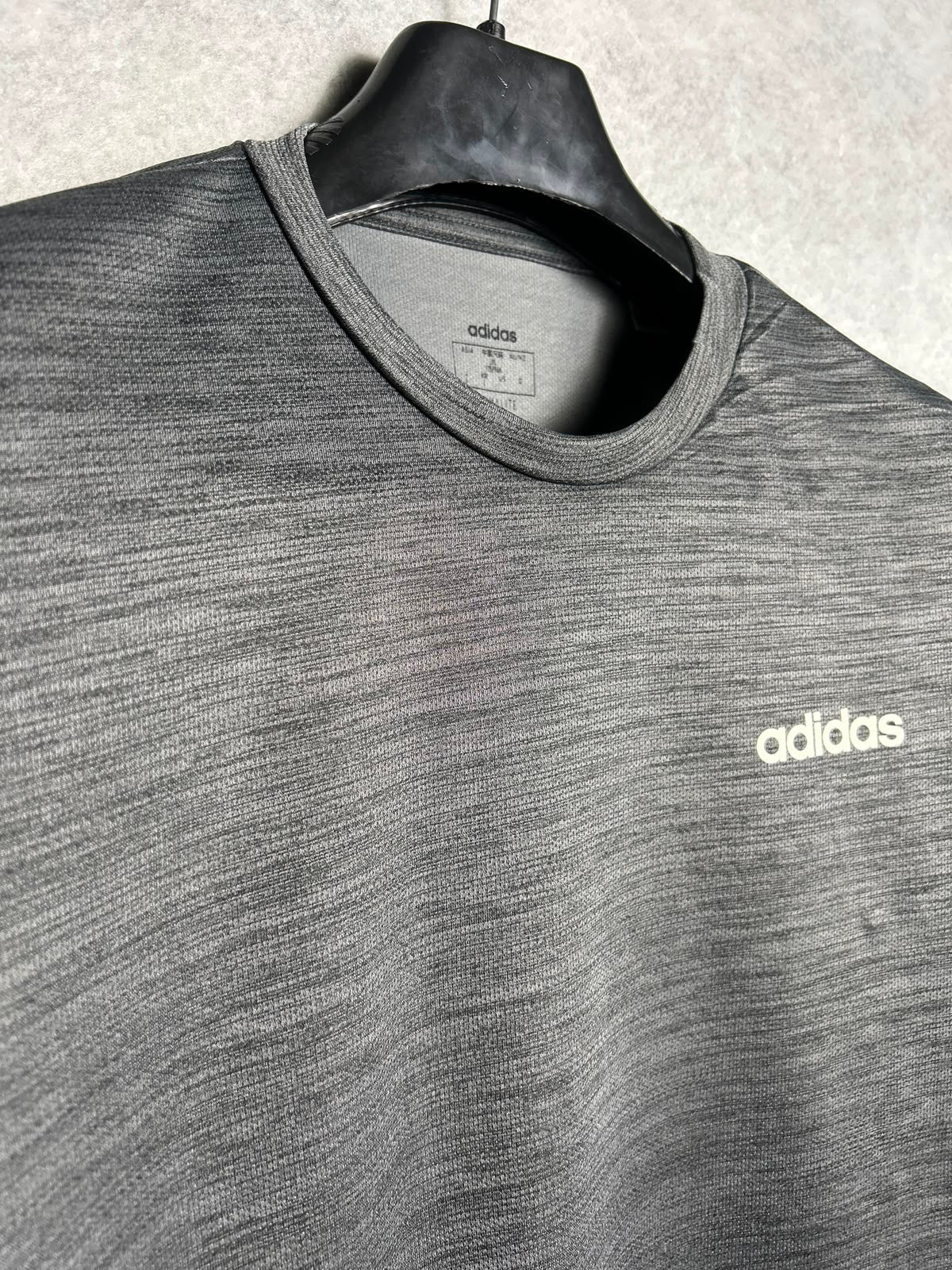 Adidas Grey Climalite Round Neck - Large