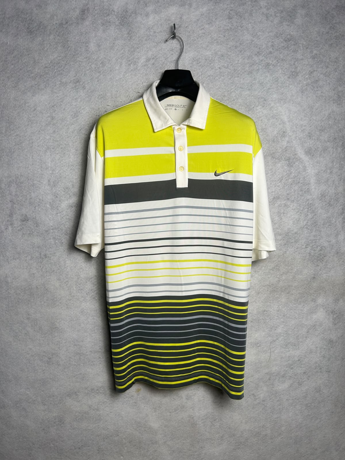 Nike Golf Dri Fit Polo White With Multicolour - Medium