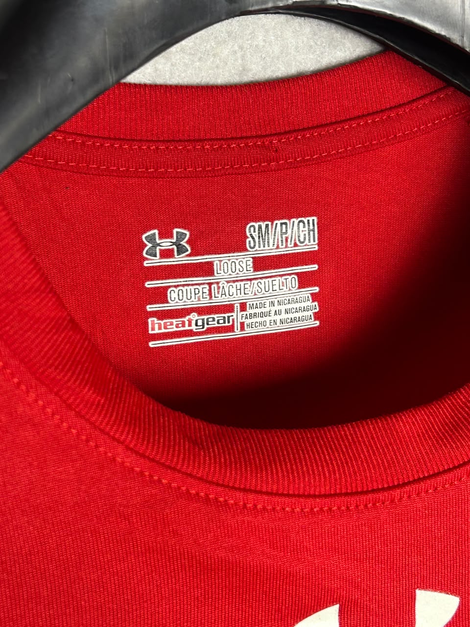 Under Armour Heat Gear Red Big Logo - Small