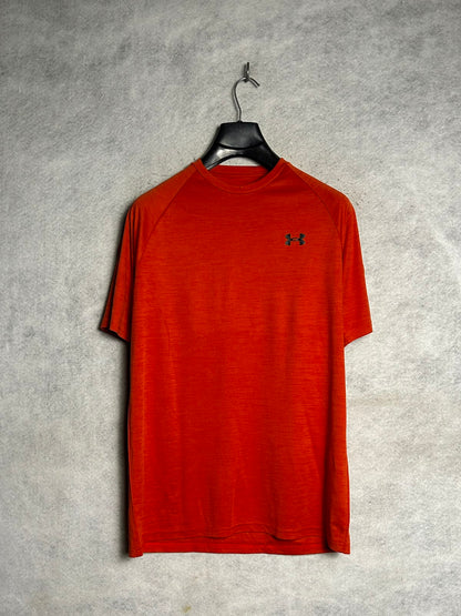 Under Armour Heat Gear Red Round Neck - Medium