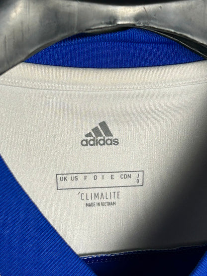 Adidas Blue And White Climalite - Large