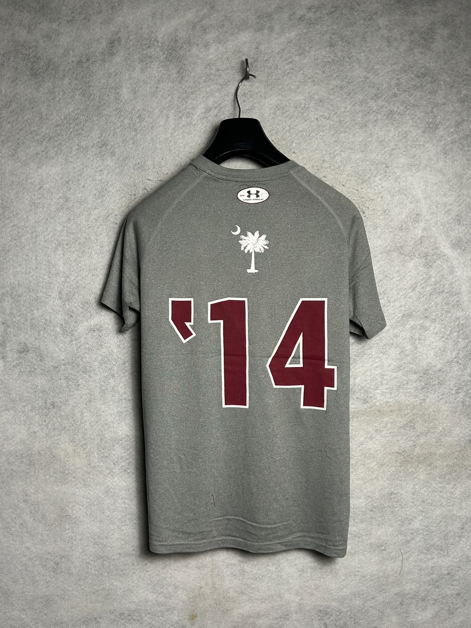 Undr Armour Heat Gear Big Logo Gamecock Grey - Small
