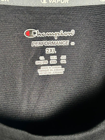 Champion Black Round Neck - 2XL