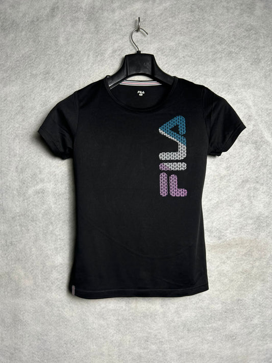 Fila Black Round Neck - Medium