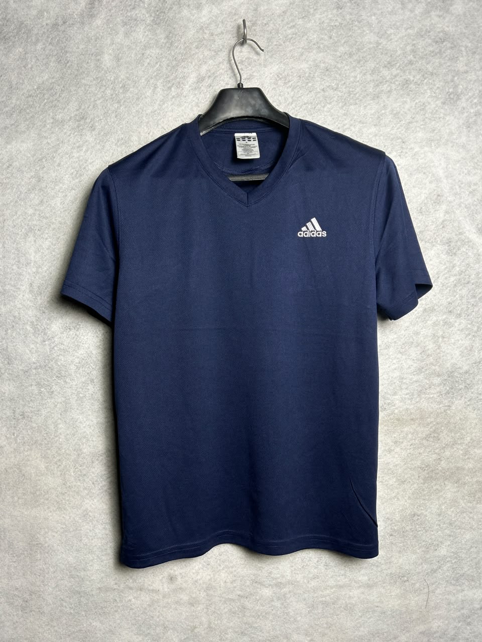 Adidas Blue V Neck - Medium