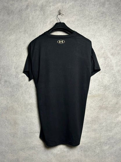 Under Armour Heat Gear Loose  Black Round Neck - XL