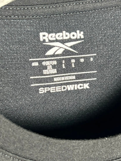 Reebok Black Big Logo Speedwick Round Neck - Large