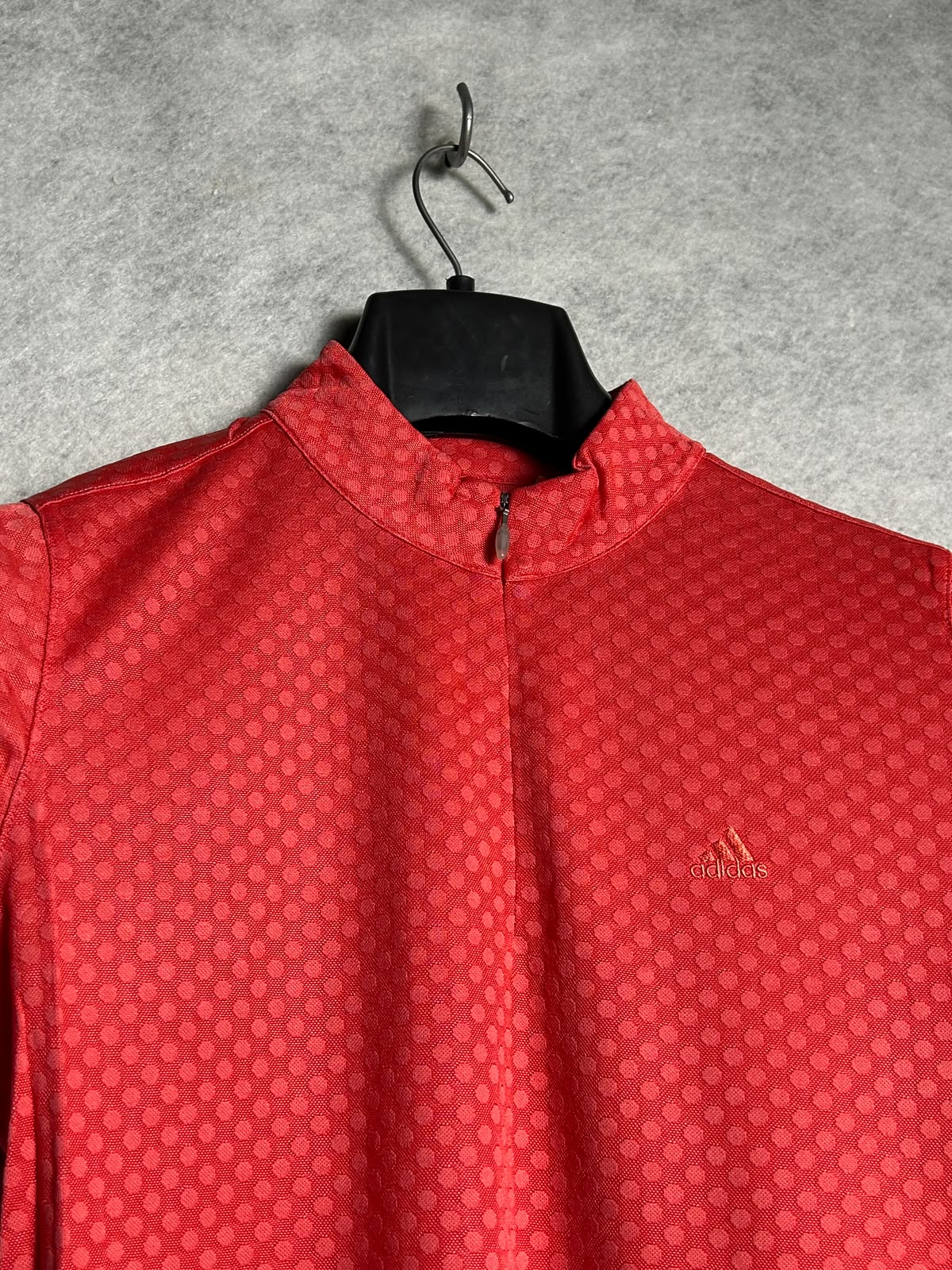 Adidas Climalite Red Mock Neck - Large