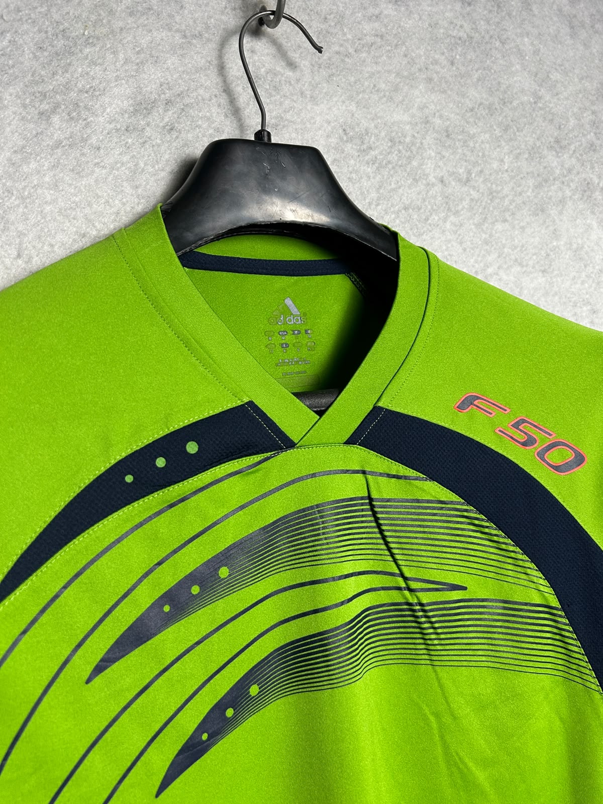 Adidas Green V Neck - Medium