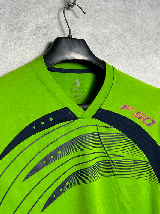 Adidas Green V Neck - Medium