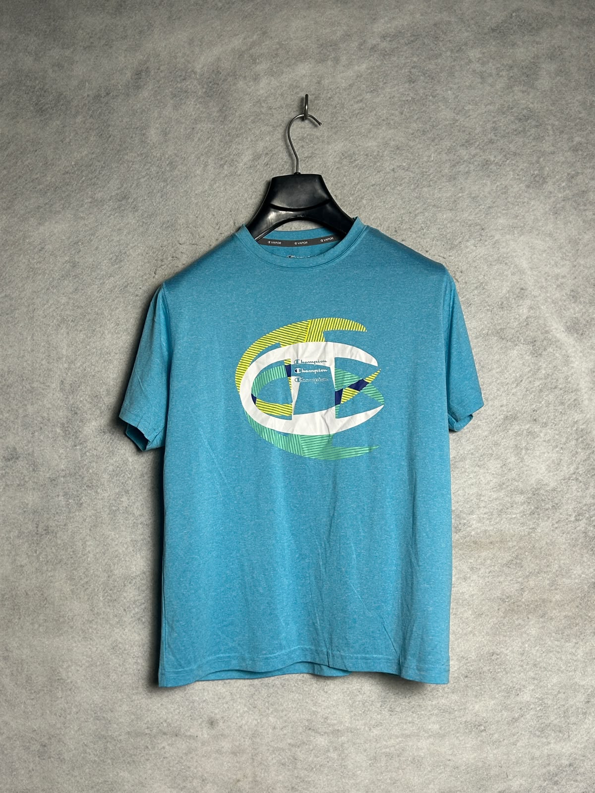 Champion Big Logo Round Neck Blue - Medium