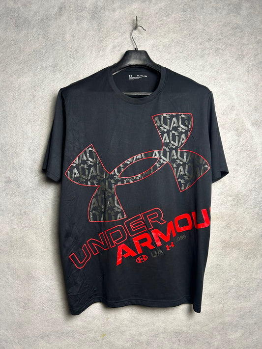 Under Armour Big Logo Loose Black Round Neck - XXL