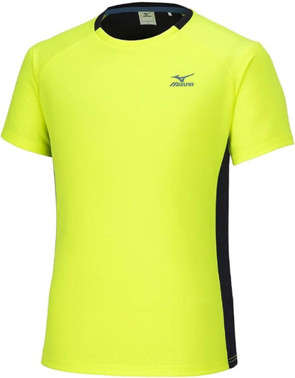 Mizuno Men's Short Sleeve Training T-Shirt, Moisture-Wicking, Quick-Drying, UPF 15, Dynamotion Fit, Sportswear,