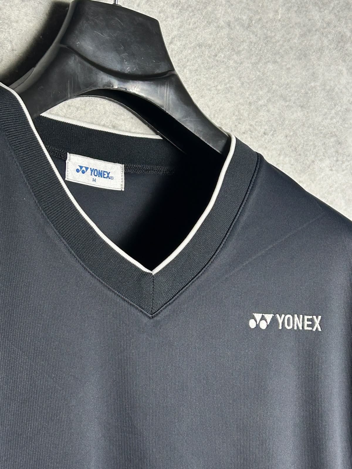 Yonex Black Full Sleeves V Neck - Medium