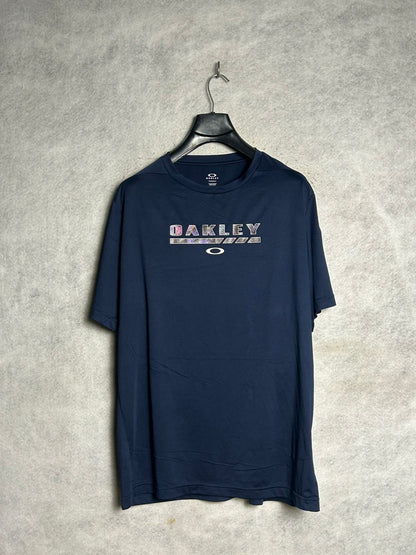 Oakley Big Logo Blue Round Neck - XL