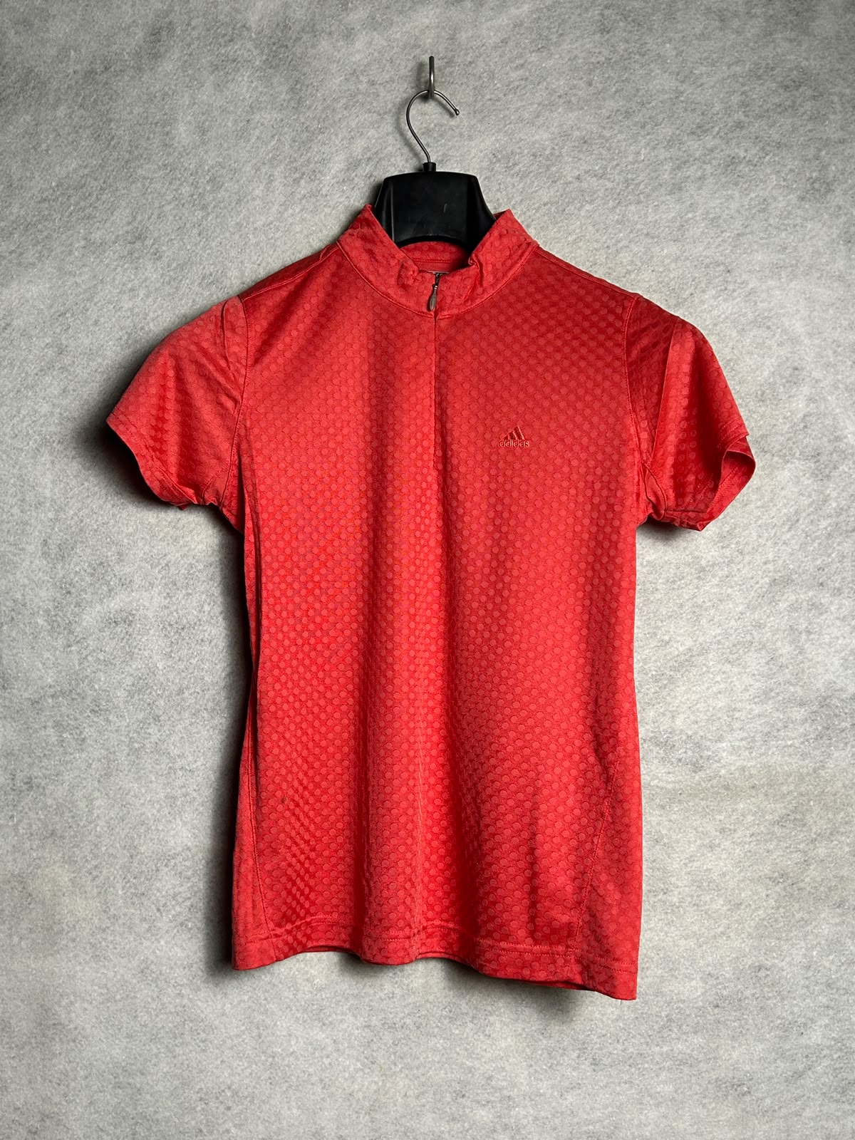 Adidas Climalite Red Mock Neck - Large