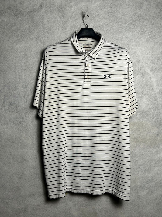 Under Armour White Polo - XL