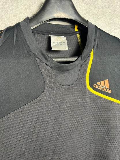 Adidas Black With Yellow Round Neck - Large