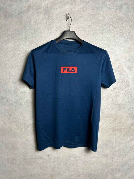 Fila Blue Big Logo Round Neck - Large