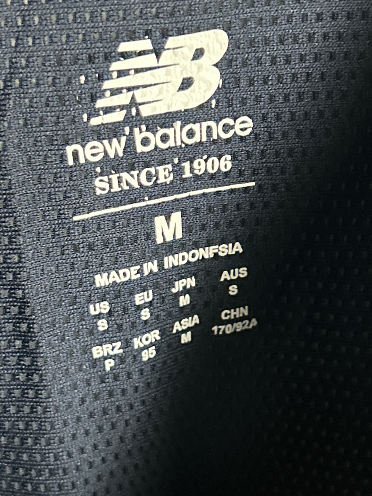New Balance Big Logo Blue Round Neck - Medium