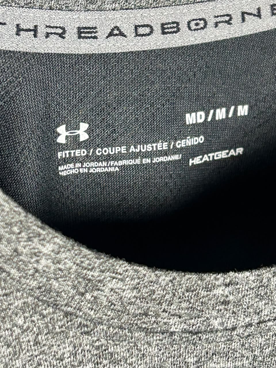 Under Armour Heat Gear Black And Grey - Medium