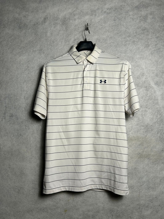 Under Armour White Polo - Large
