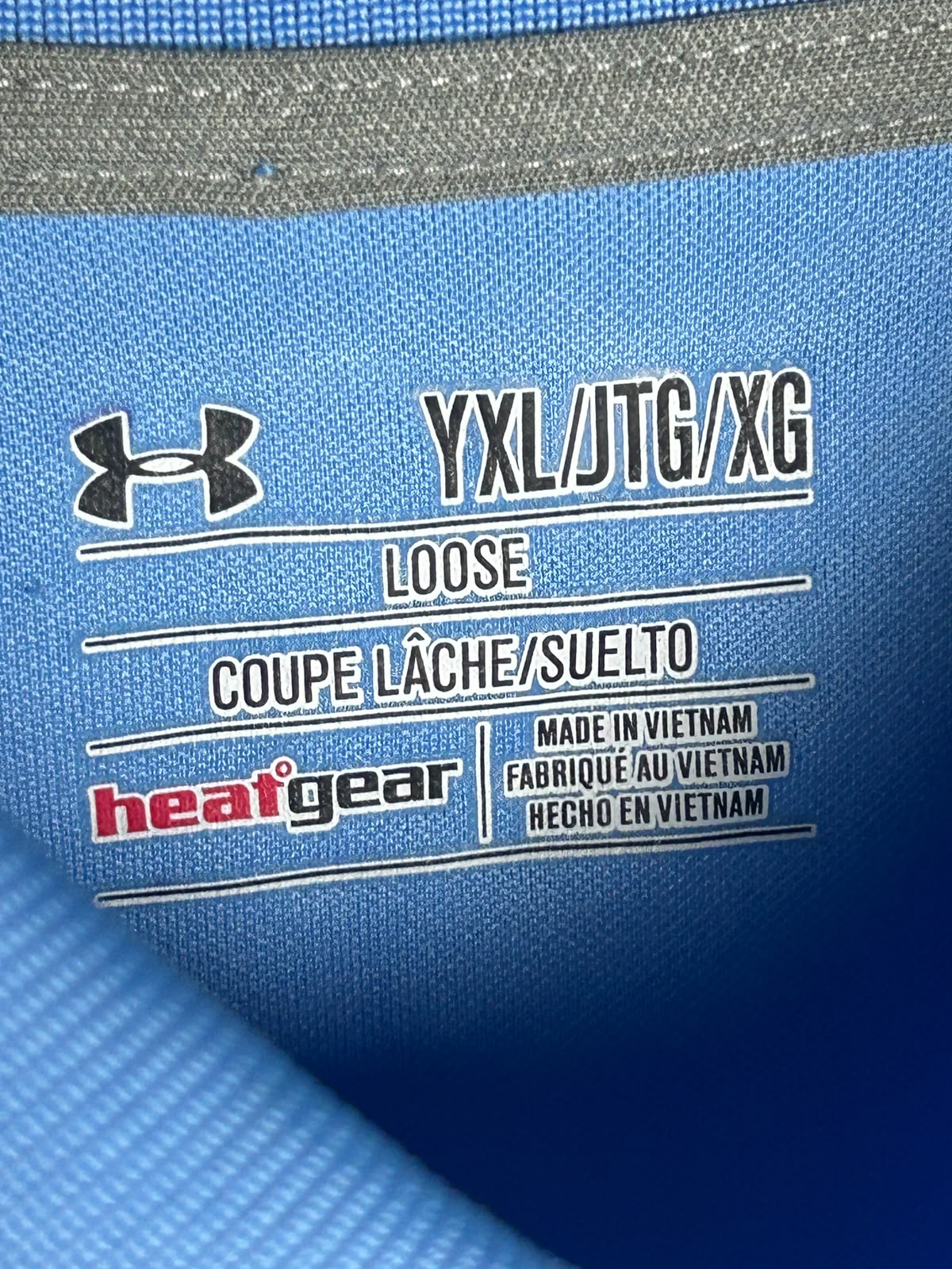 Under Armour Heat Gear Blue Polo - YXL