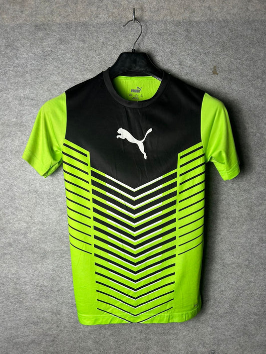 Puma Green Black Round Neck - Small