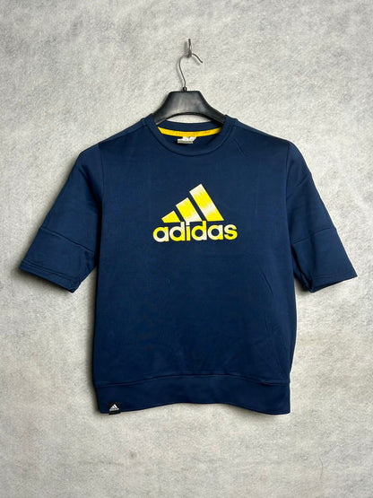 Adidas Big Logo Blue Round Neck - Medium