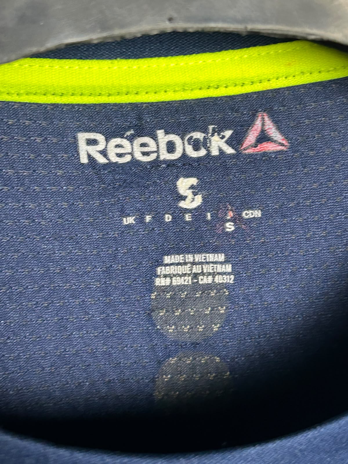 Reebok Blue Round Neck - Small