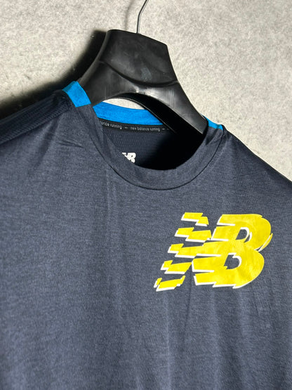 New Balance Big Logo Blue Round Neck - Medium