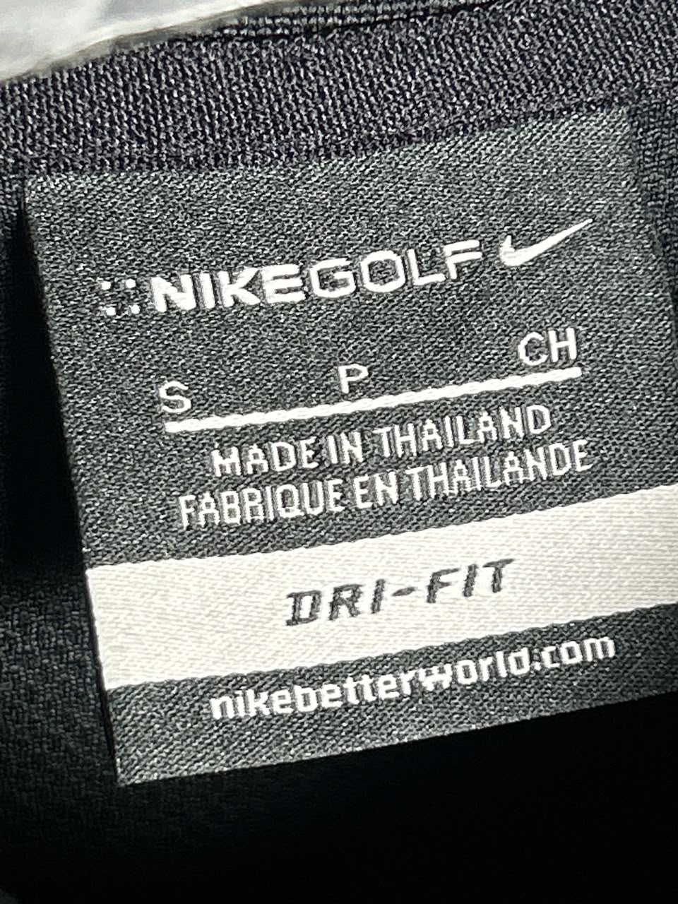Nike Golf Dri Fit Black Polo - Small