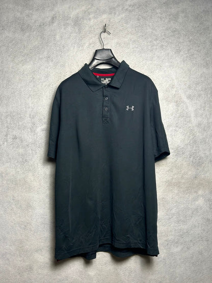 Under Armour Heat Gear Black Polo - 2XL