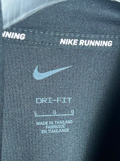 Nike Big Logo Black Full Sleeves - Large