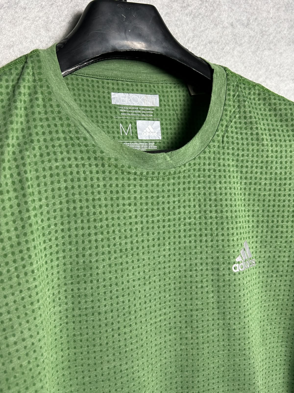 Adidas Aeroknit Green Round Neck - Medium