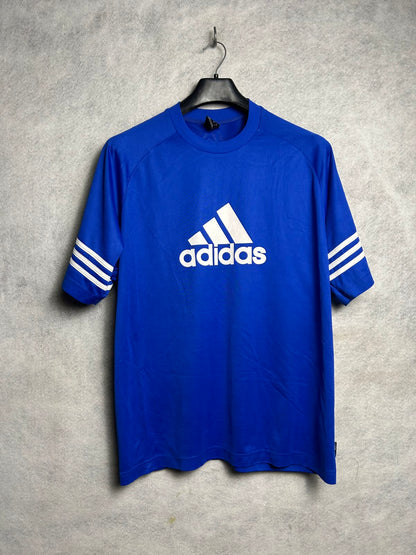 Adidas Big Logo Blue Round Neck - Large
