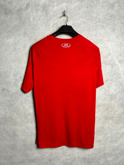 Under Armour Heat Gear Loose Red Round Neck - XL