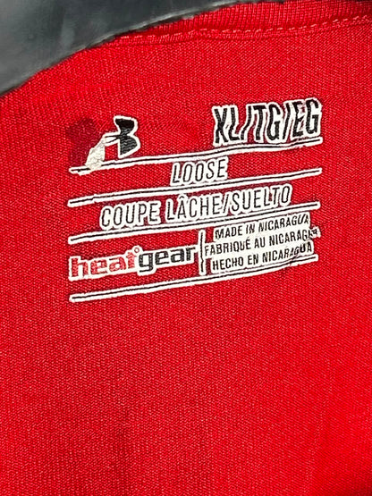 Under Armour Heat Gear Loose Red Round Neck - XL