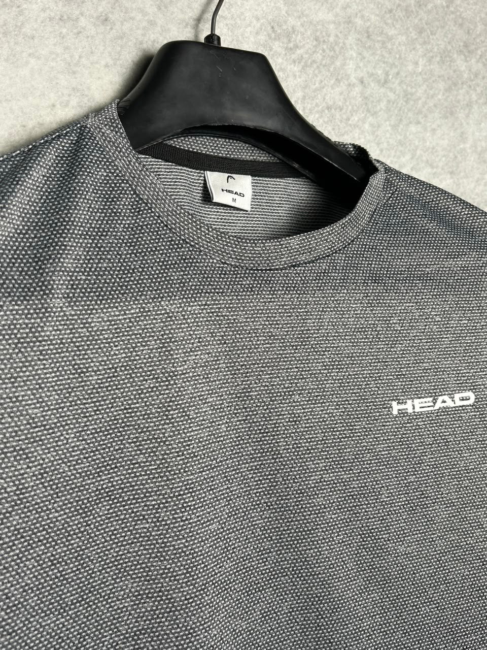 Head Grey Textured Round Neck - Medium