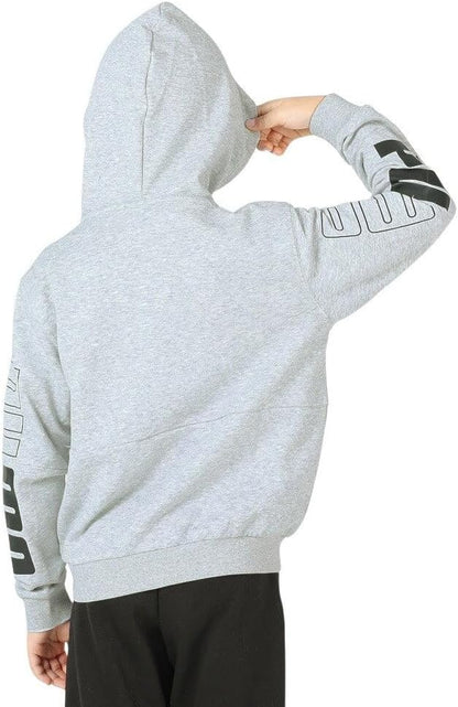 Puma TR 678571 Boys' Fleece Sweatshirt, Hoodie, Power Color Block Hooded Jacket, 23 Fall/Winter