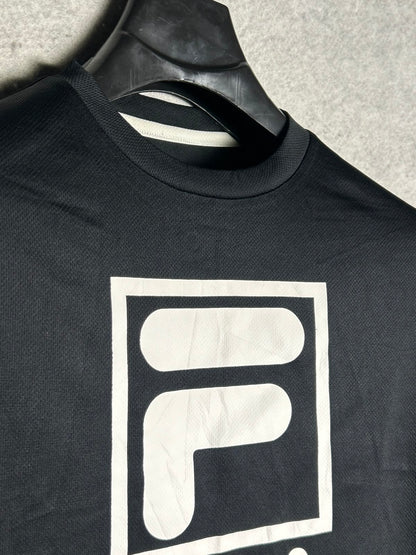 Fila Big Logo Black Round Neck - Large