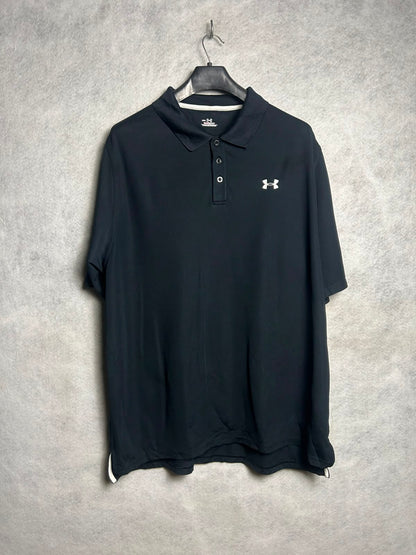 Under Armour Heat Gear Black Polo - XXL