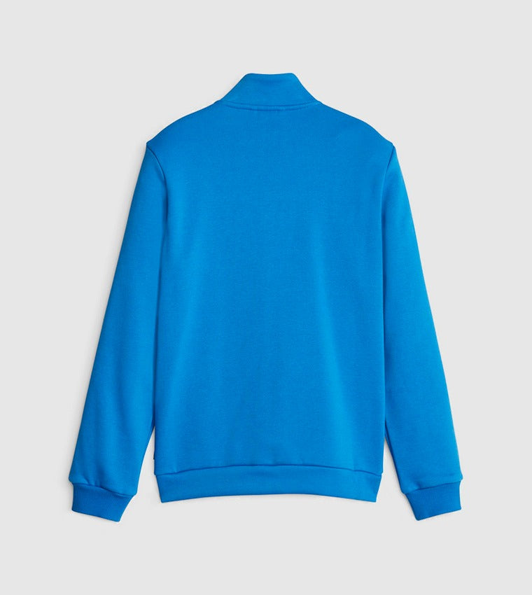 PUMA Logo Printed Zip Closure Sweatshirt